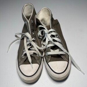 Converse Chuck Taylor All Star High Top Sneakers Khaki‎ Womens 5.5 Mens 3.5